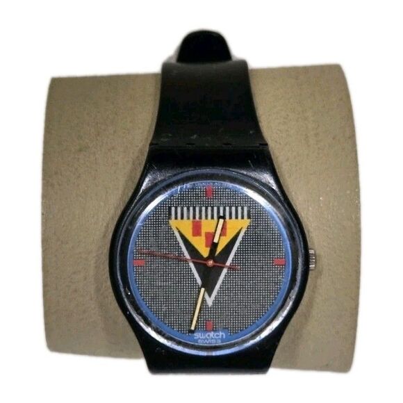 Vintage 1986 Swatch Swiss Unisex Wristwatch NEW Battery Tested Working - Picture 15 of 15